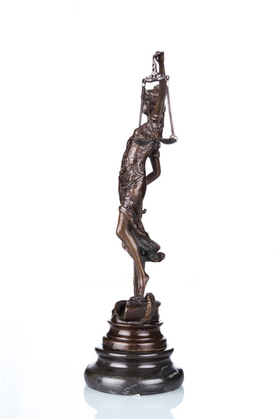 Bronze Justice Statue Ancient Greece Myth Lawyer Sculpture TPE-261