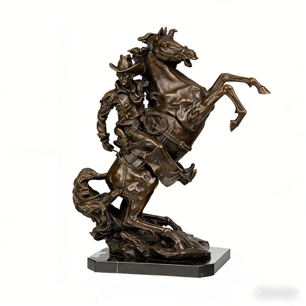 The Bronco Buster -Bronze Statue - Frederic Remington Sculpture