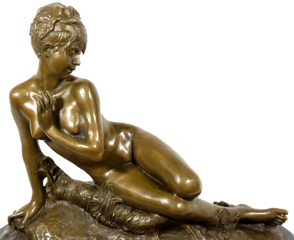 Sensual Bronze Nude Sculpture | Erotic Figurative Statue TPE-327