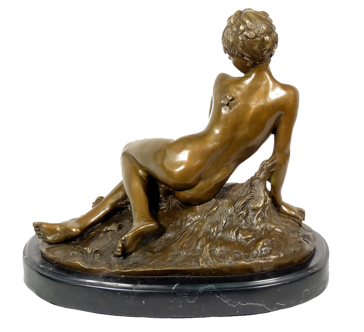 Hand Made Bronze Nude Women Art Bronze Statue Sitting Girl TPE-327