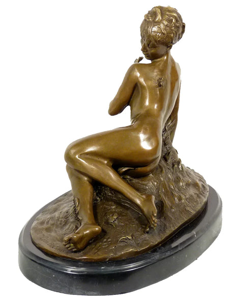 Sensual Bronze Nude Sculpture | Erotic Figurative Statue TPE-327