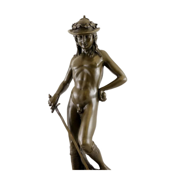 Donatello’s David Bronze Sculpture-Renaissance Classical Figurative Art Decor|TPE-107