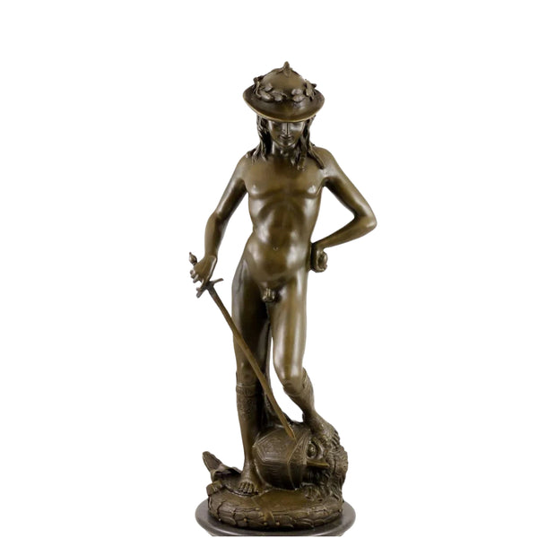 Donatello’s David Bronze Sculpture-Renaissance Classical Figurative Art Decor|TPE-107
