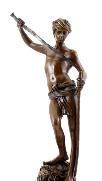 David After the Battle Bronze Sculpture-Renaissance Classical Art Figure｜TPE-863