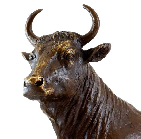 Bull Bronze Sculpture-Symbol of Strength Determination for Home & Office(TPAL-138)