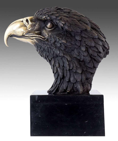 Eagle Head Bronze Sculpture-Symbol of Power & Freedom Animal Status for Home Art(TPAL-017)