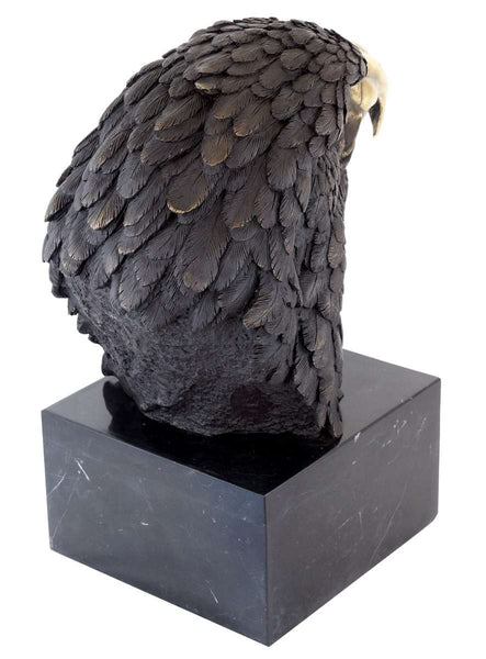 Eagle Head Bronze Sculpture-Symbol of Power & Freedom Animal Status for Home Art(TPAL-017)