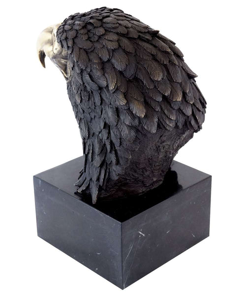 Eagle Head Bronze Sculpture-Symbol of Power & Freedom Animal Status for Home Art(TPAL-017)