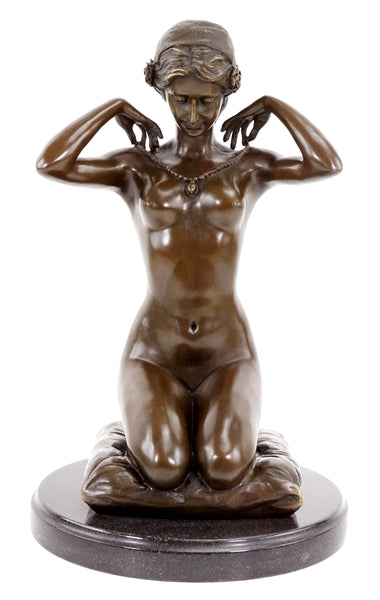 Male Golfer Bronze Statues Marble Base Sculpture Home Decor TPE-224