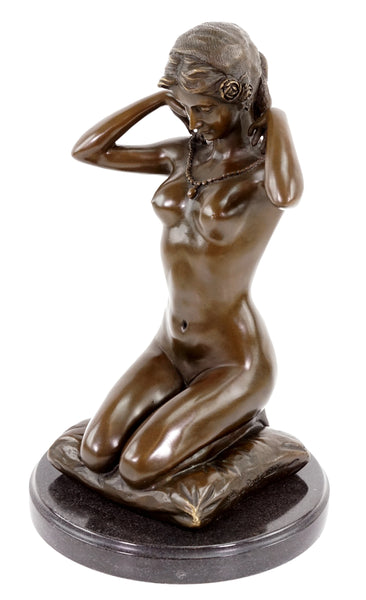 Male Golfer Bronze Statues Marble Base Sculpture Home Decor TPE-224