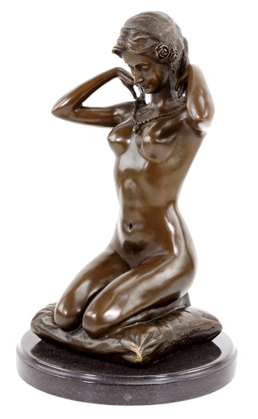 Male Golfer Bronze Statues Marble Base Sculpture Home Decor TPE-224