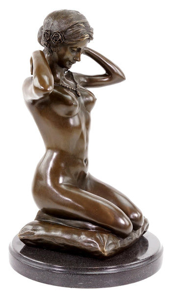 Male Golfer Bronze Statues Marble Base Sculpture Home Decor TPE-224