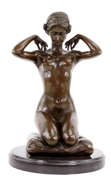 Male Golfer Bronze Statues Marble Base Sculpture Home Decor TPE-224