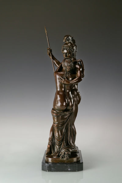 Ares and Aphrodite Bronze Sculpture-Greek Mythology Mythic Love&War Art Statue|TPE-049