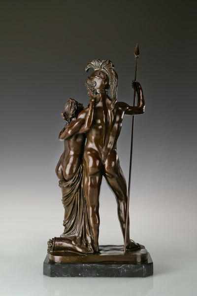 Ares and Aphrodite Bronze Sculpture-Greek Mythology Mythic Love&War Art Statue|TPE-049