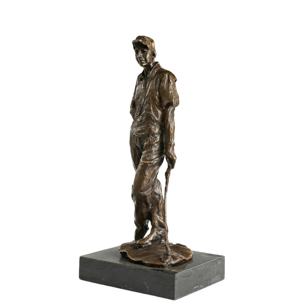Golfer Bronze Sculpture-Elegant Swing Pose Sports Theme Art Statue |TPE-839