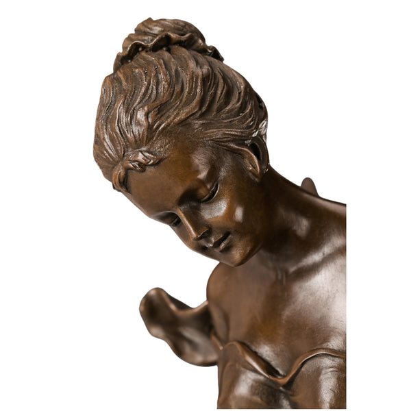 European Angel Harp Bronze Ornament – Luxury Hotel Lobby, Office & Home Classical Decor