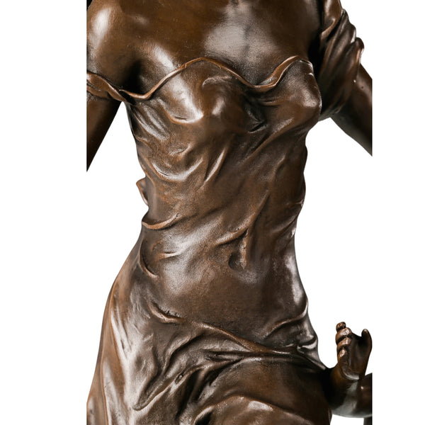 European Angel Harp Bronze Ornament – Luxury Hotel Lobby, Office & Home Classical Decor