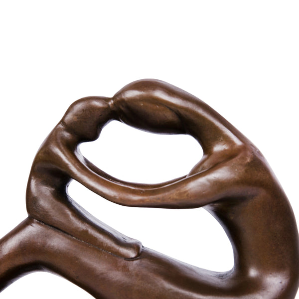 Abstract Mother & Child Sculpture – Minimalist Maternal Love Bronze Art Decor|TPY-183