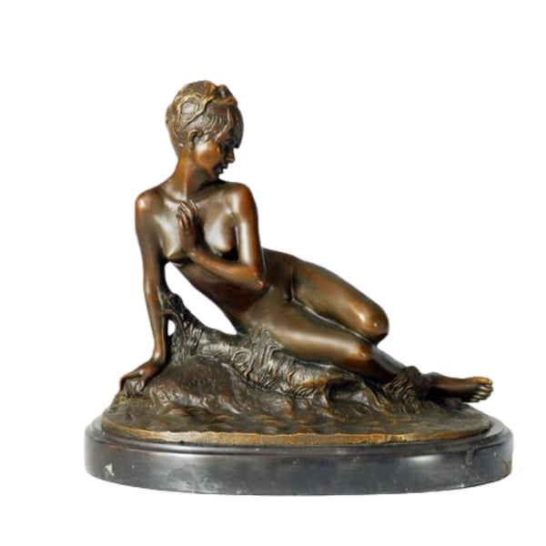 Sensual Bronze Nude Sculpture | Erotic Figurative Statue TPE-327