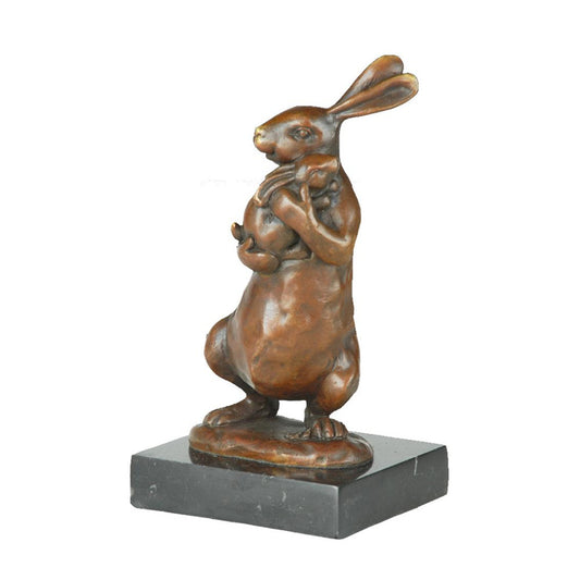 Craftsman hand-polishingBronze bunny Rabbit Statue