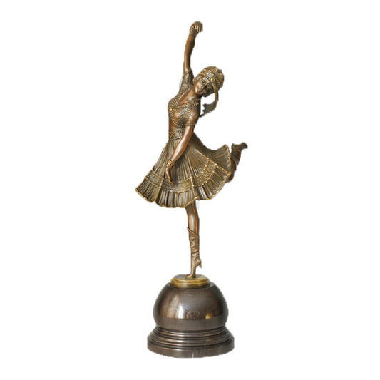 Art Indoor Decoration Collections Dancing Women Music Statue TPE-313