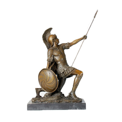 Bronze Statue, Bronze, Roman Soldier 7x15ins, Art Ref:BRZ1227