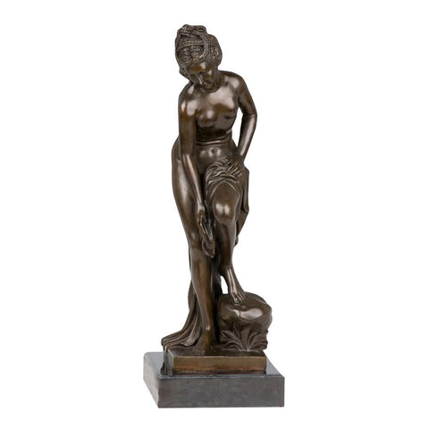 Antique Dancer Brass Statue Metal Lady Bronze Sculpture TPY-206